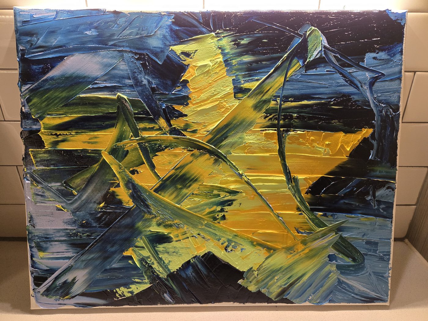 Golden Star — oil painting